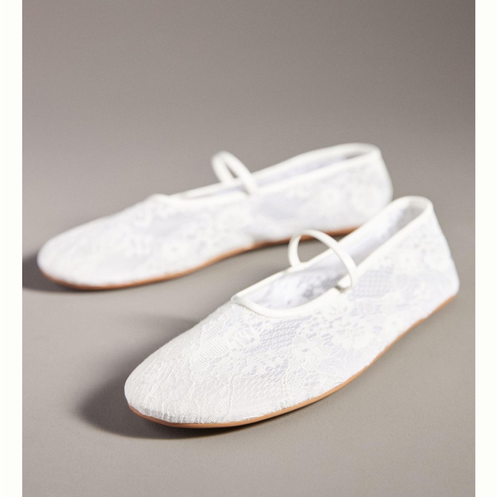 Jeffrey Campbell Swan Lake Mesh Lace Ballet Flats